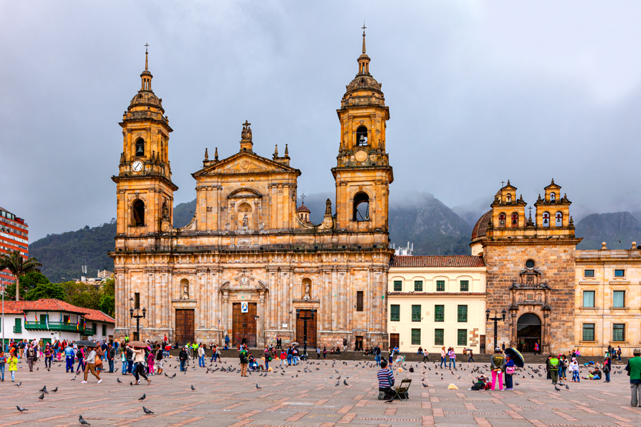 Bogota, Colombia - Plaza Bolivar - The Capital City's Main Square