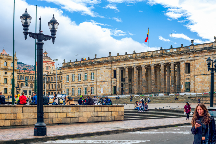 Walking through time in Bogota's La Candelaria District.